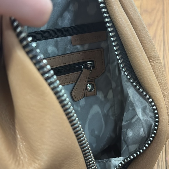 Aimee Kestenberg Tamitha Mini Backpack Soft Pebbled Leather Tan - Picture 7 of 16